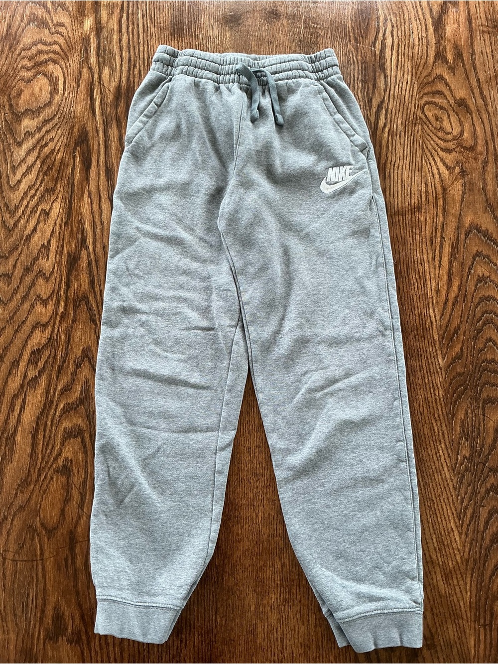Nike Kids Light Gray Logo Sweatpants